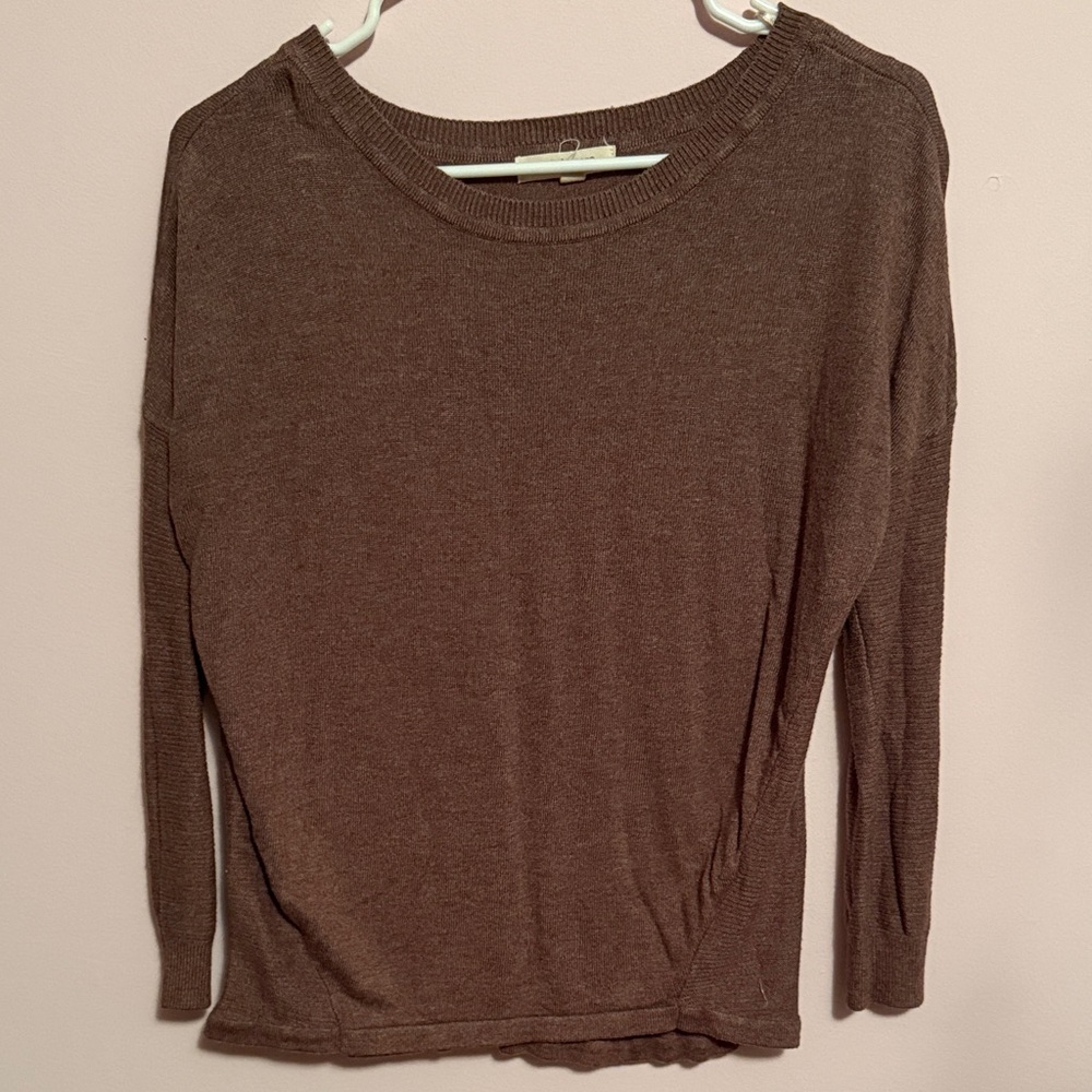 Pink Rose Chocolate Brown Women's Blouse